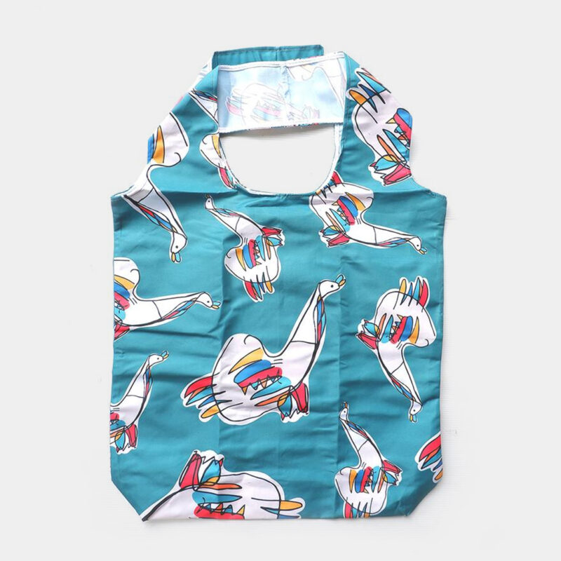 Foldable Shopping Bag – Bebek atau Ayam? - Hijau