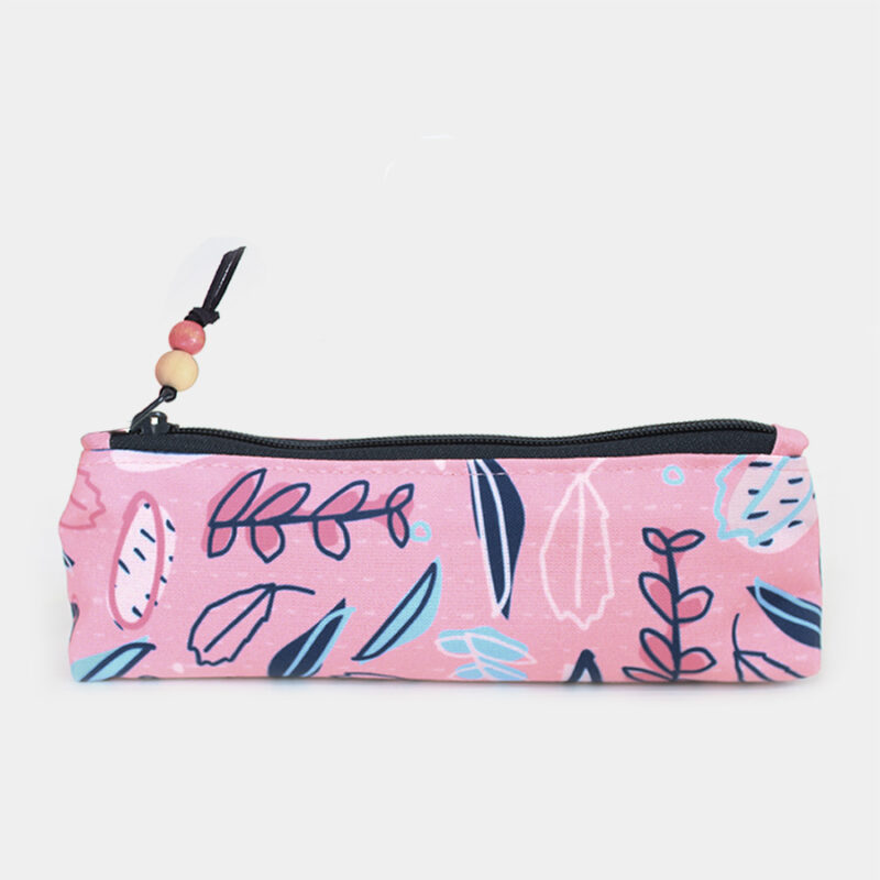 Pencil Pouch - Dedaunan Pink