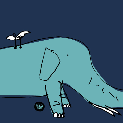 Gajah & Burung