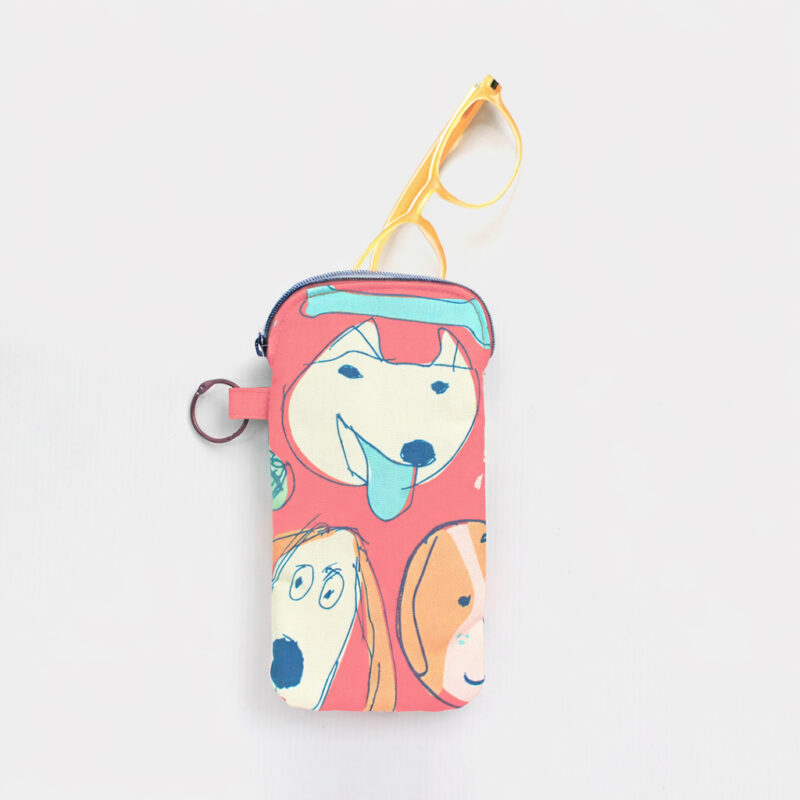 Glasses Pouch - Doggie - Orange
