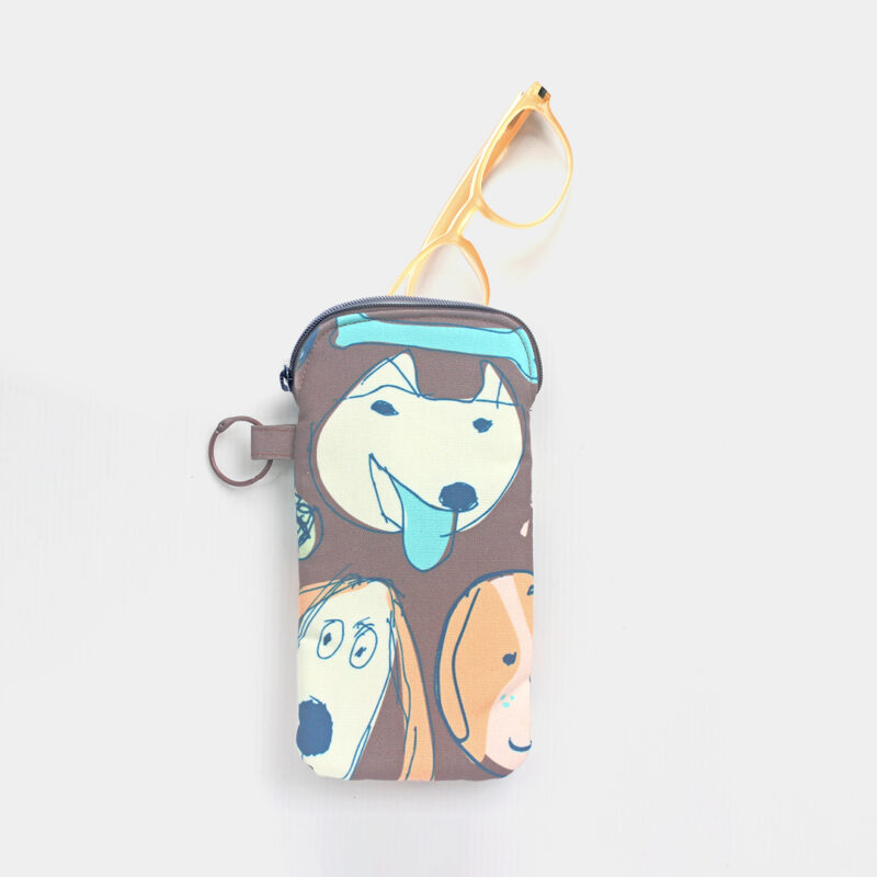 Glasses Pouch - Doggie - Coklat